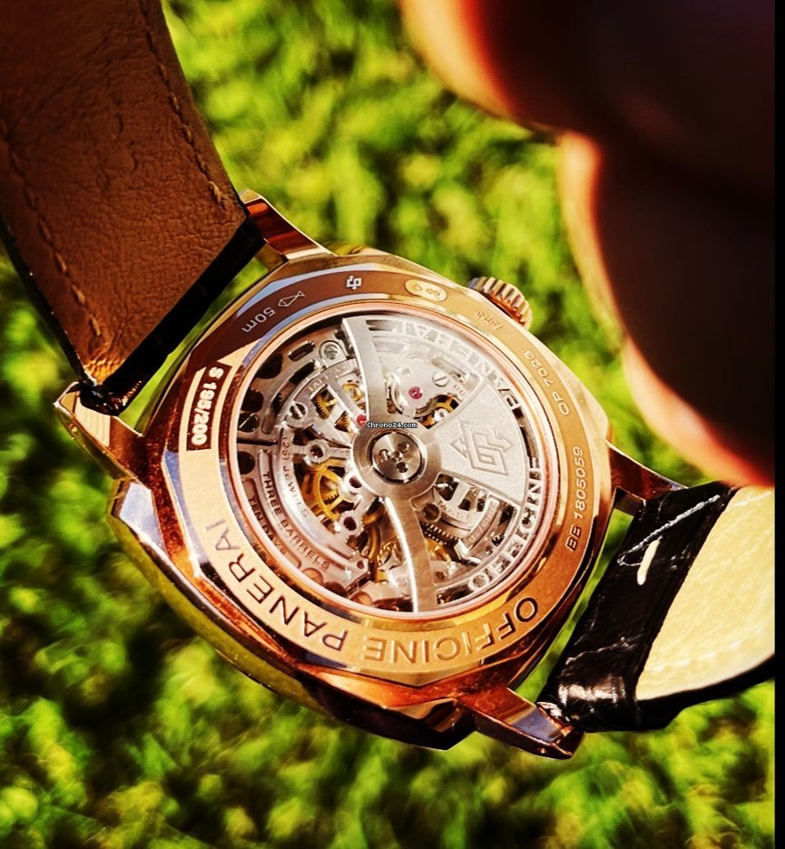 Panerai Special Editions Mens watch Unisex Automatic Rose gold PAM 00659 Replica 8