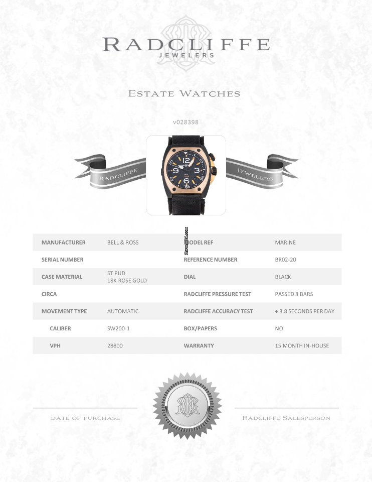 Bell & Ross BR 02 Mens watch Unisex Automatic Steel BR02-20 Replica 8