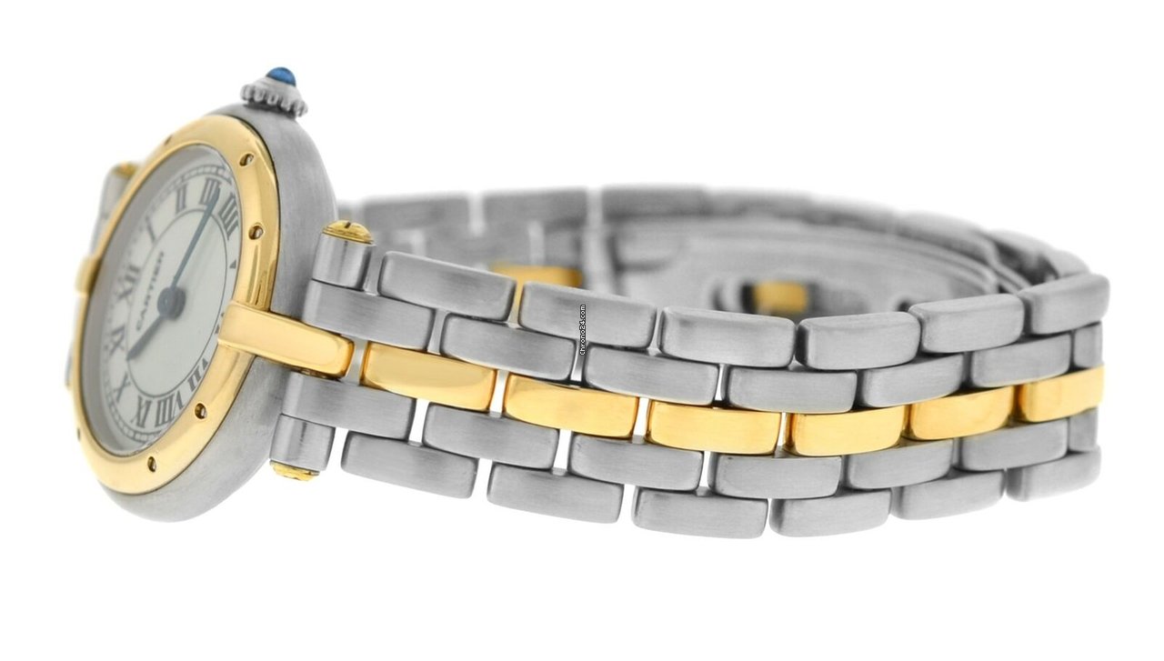 IMG_9081 Cartier Panthere Womens watch Quartz Gold Steel 1057920C Replica 8