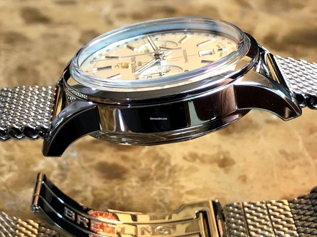 IMG_9081 Breitling Transocean Chronograph 38 Mens watch Unisex Automatic Steel A4131012 G757 Replica 8