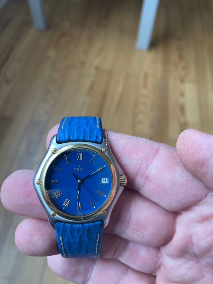 IMG_9081 Ebel 1911 Mens watch Unisex Quartz Gold Steel 1187916 Replica 8
