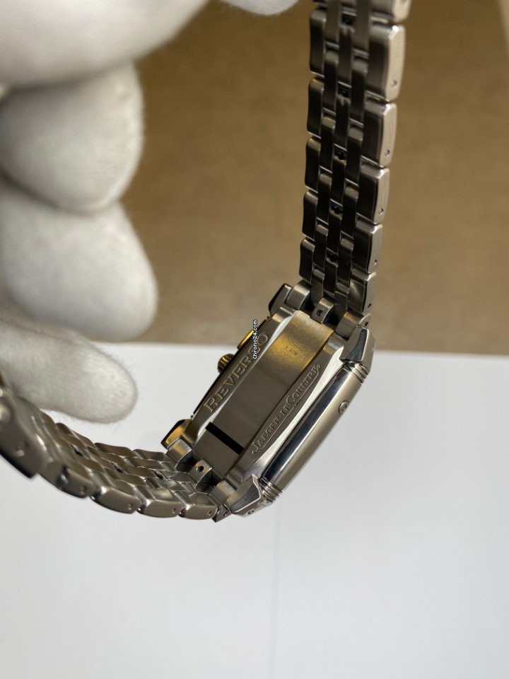 IMG_9081 Jaeger-LeCoultre Reverso Mens watch Unisex Manual winding Steel 295.8.51 Replica 8