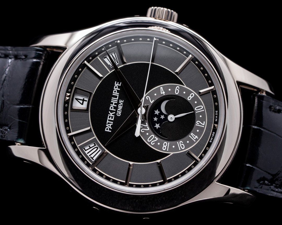Patek Philippe Annual Calendar Mens watch Unisex Automatic White gold 5205G-010 Replica 8