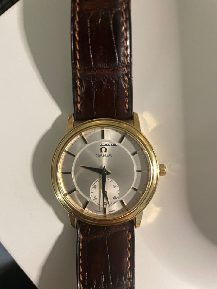 IMG_9081 Omega De Ville Prestige Mens watch Unisex Automatic Yellow gold 462031 Replica 8