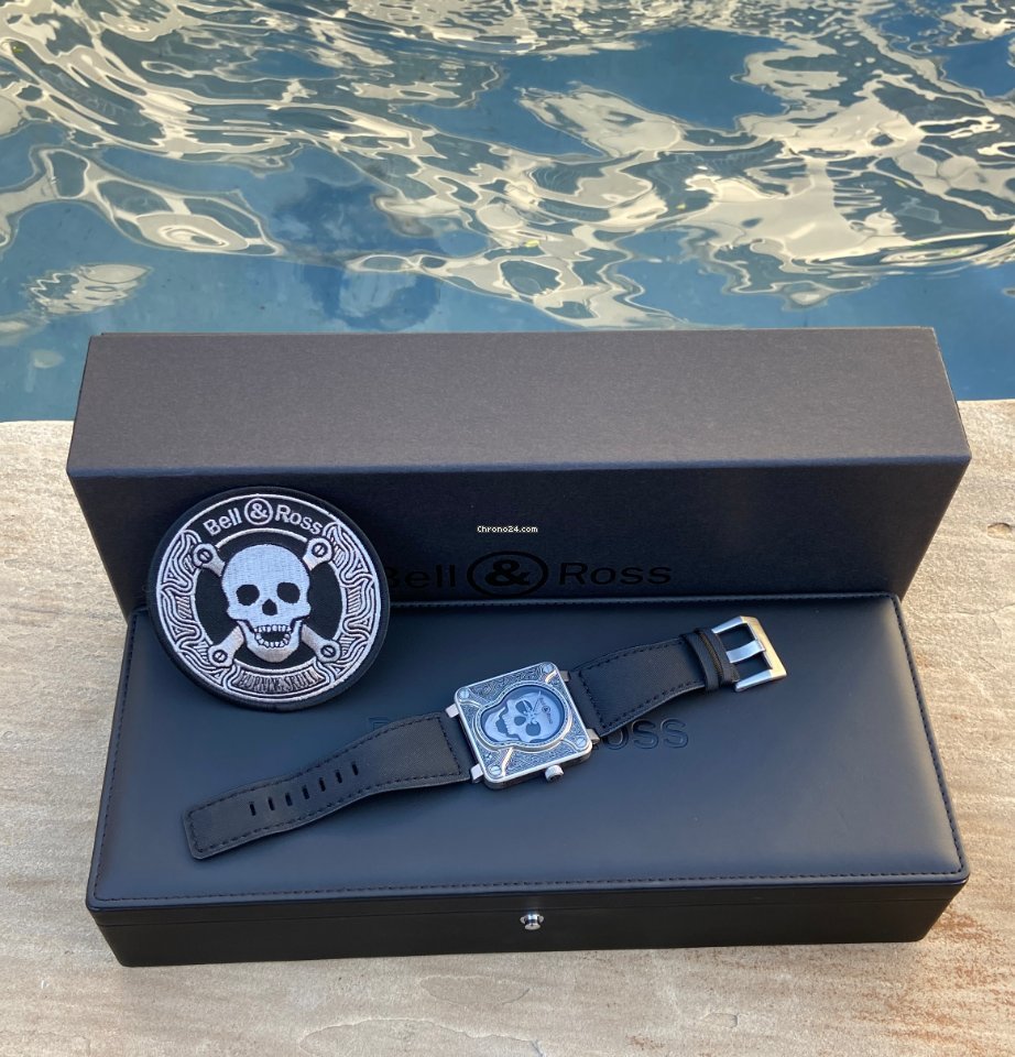 Bell & Ross BR 01-92 Mens watch Unisex Automatic Steel BR0192-SKULL-BURN Replica 8