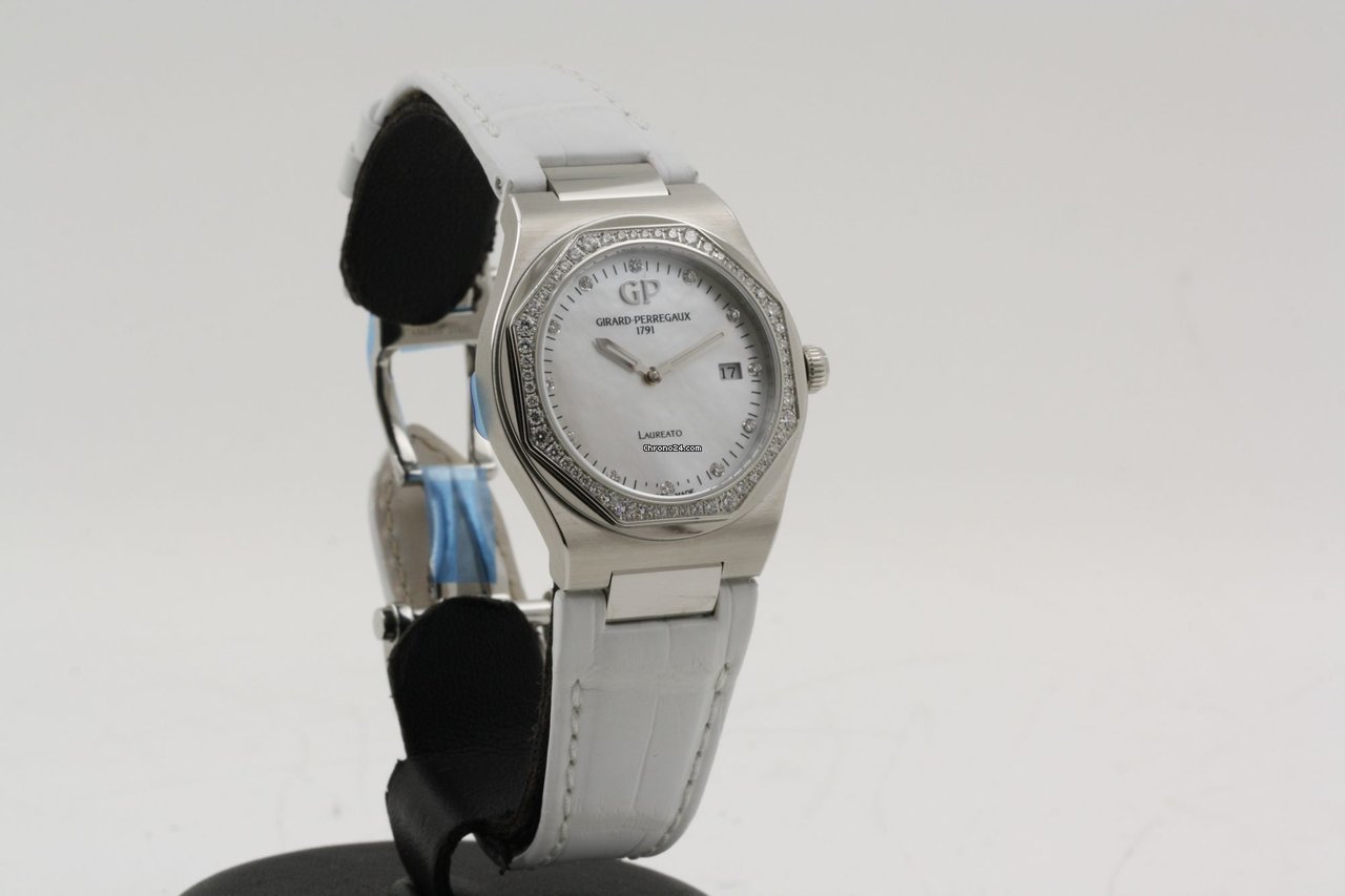 Girard Perregaux Laureato Womens watch Quartz Steel 80189 Replica 8