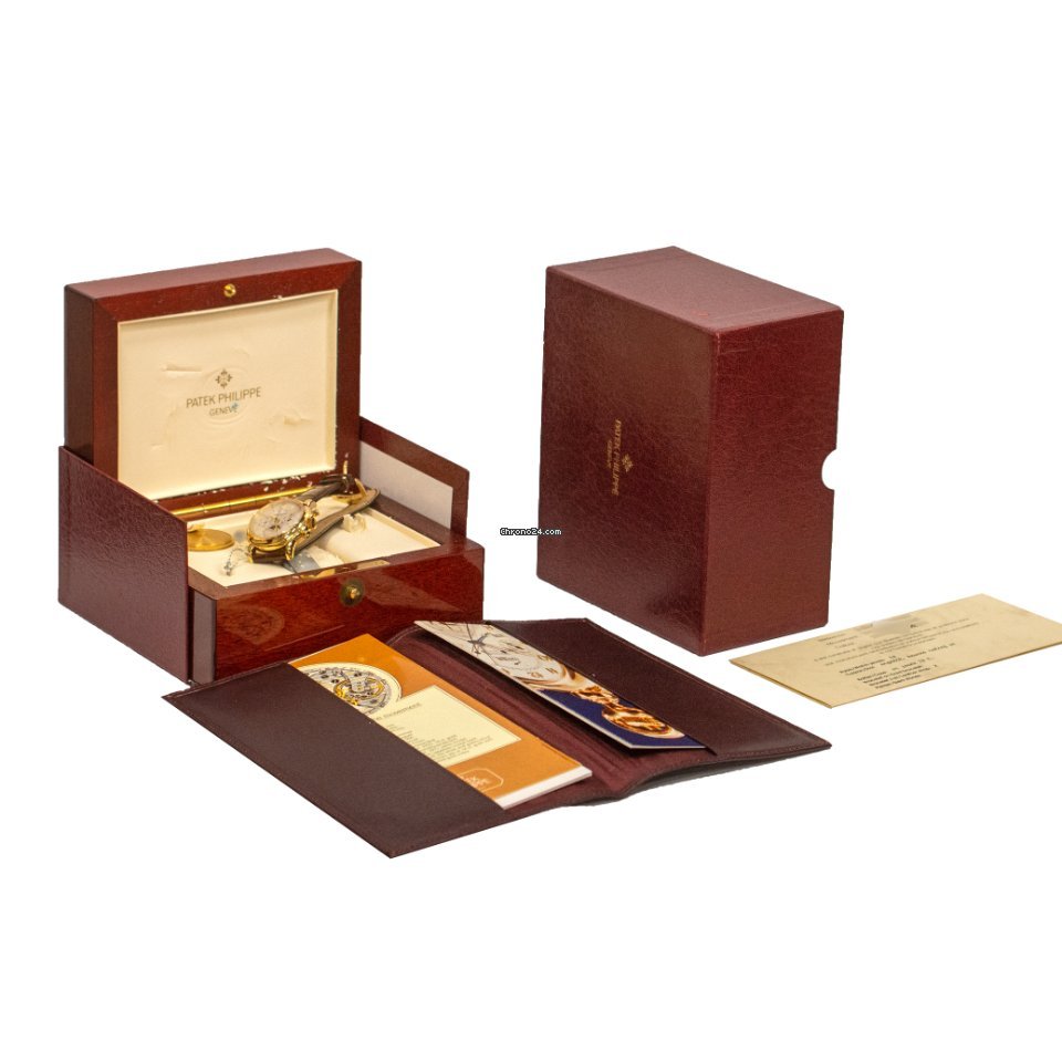 IMG_9081 Patek Philippe Perpetual Calendar Chronograph Mens watch Unisex Manual winding Yellow gold 3970E Replica 8