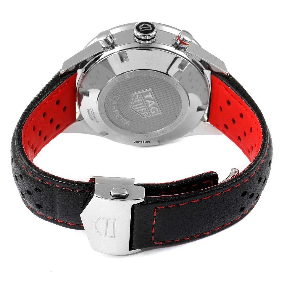 IMG_9081 TAG Heuer Carrera Calibre 16 Mens watch Unisex Automatic Steel CV201AP.FC6429 Replica 8