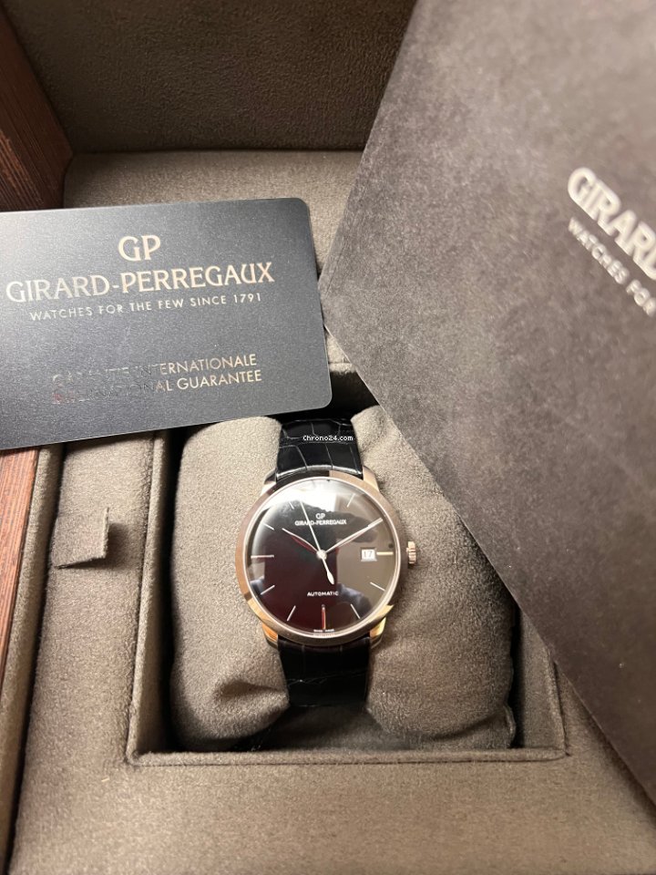 Girard Perregaux 1966 Mens watch Unisex Automatic White gold 49525-53-631-BK6A Replica 8
