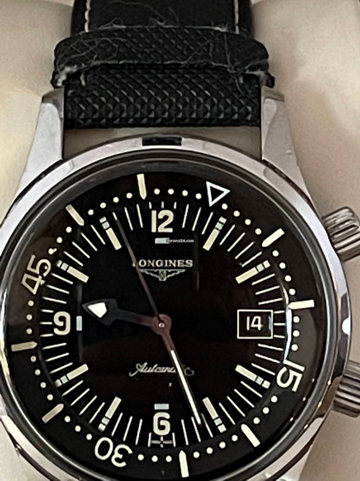 Longines Legend Diver Mens watch Unisex Automatic Steel L3.674.4.50.0 Replica 8