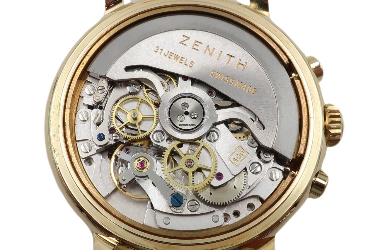 Zenith El Primero Chronograph Mens watch Unisex Automatic Yellow gold 06-0250-400 Replica 8