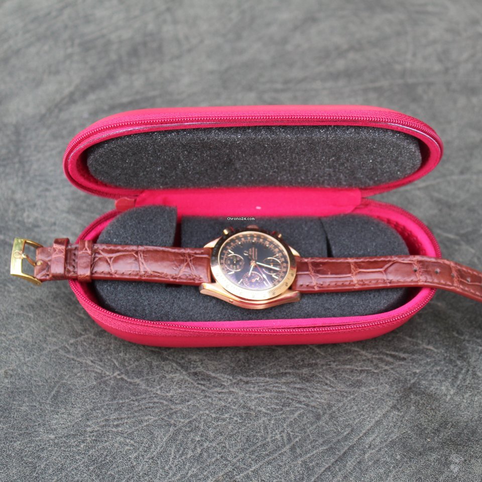 IMG_9081 Omega Speedmaster Day Date Mens watch Unisex Automatic Rose gold 36235001 Replica 8