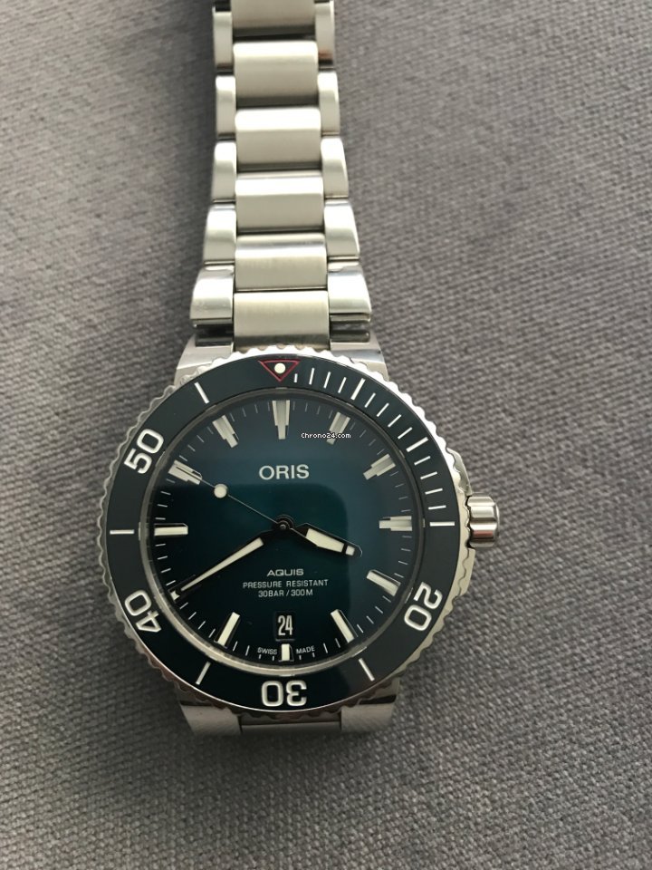 IMG_9081 Oris Aquis Date Mens watch Unisex Automatic Steel 01 733 7732 4185-Set Replica 8