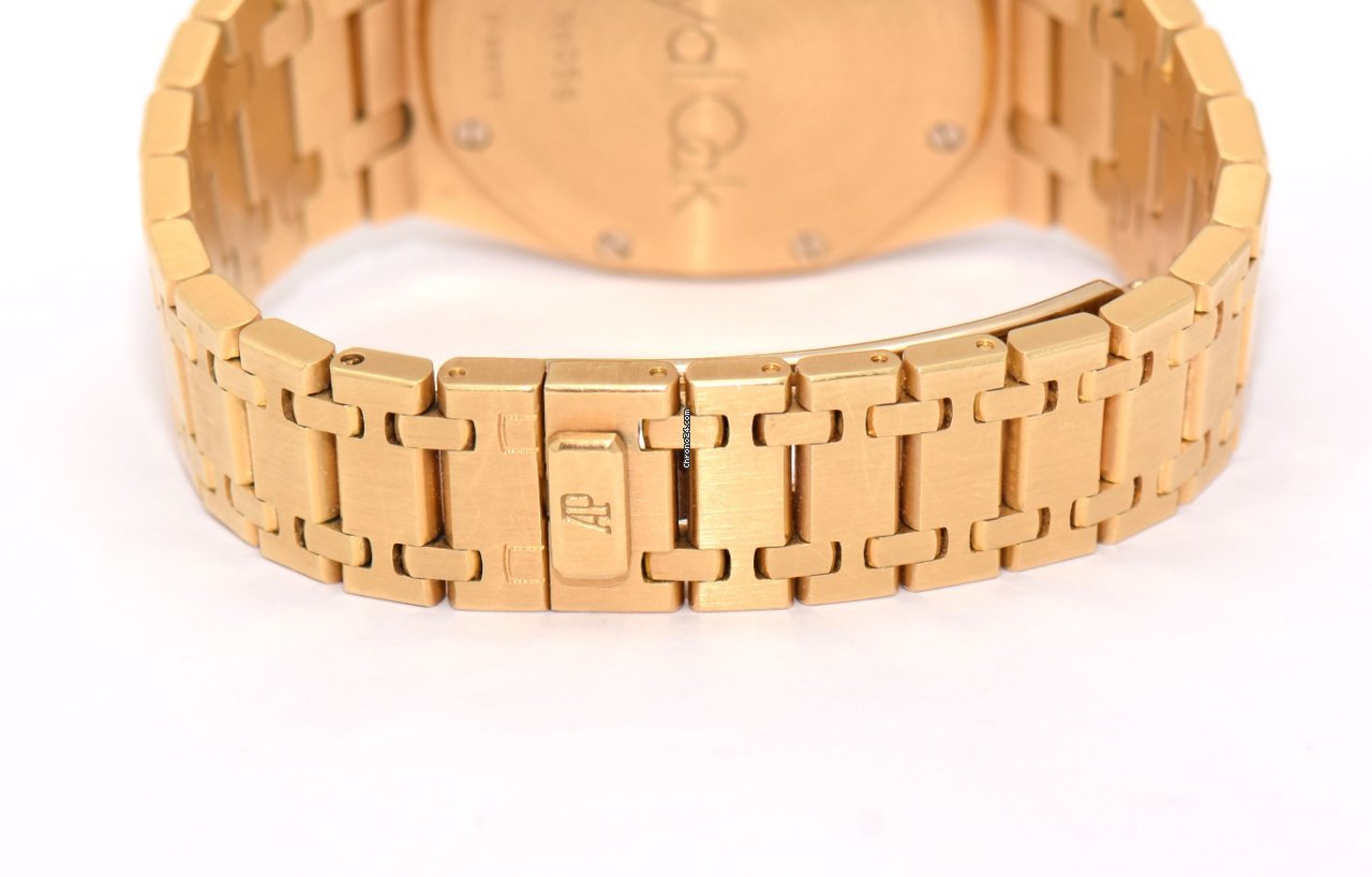 IMG_9081 Audemars Piguet Royal Oak Chronograph Mens watch Unisex Automatic Yellow gold 25860BA1110BA Replica 8