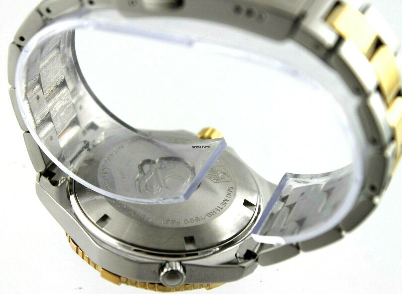 IMG_9081 TAG Heuer Aquaracer 500M Mens watch Unisex Automatic Gold Steel WAK2120.BB0835 Replica 8