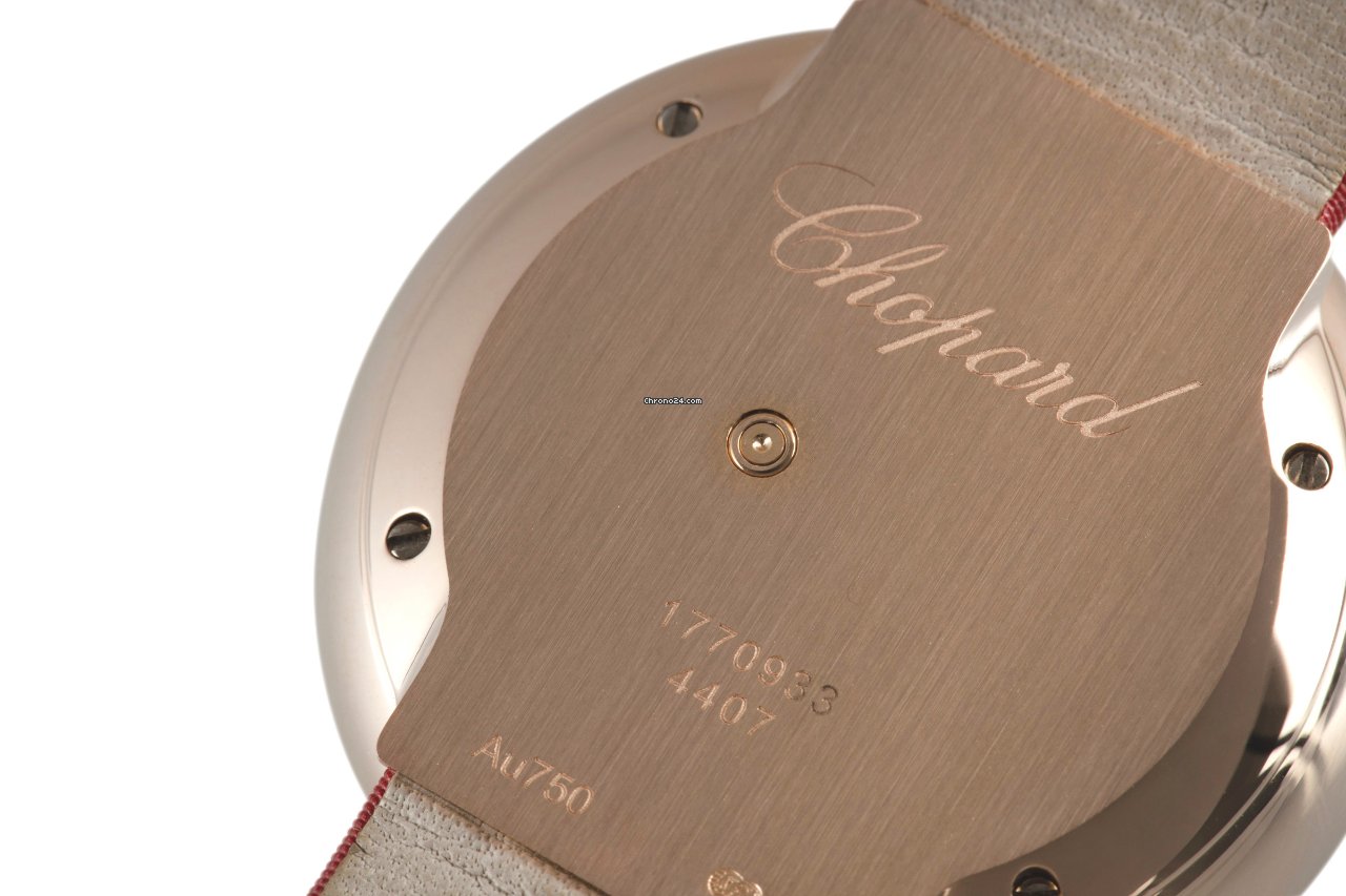 IMG_9081 Chopard Happy Diamonds Womens watch Quartz Red gold 4407 Replica 8