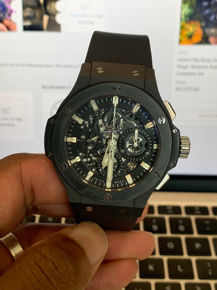 IMG_9081 Hublot Big Bang Aero Bang Mens watch Unisex Automatic Ceramic 311.CI.1170.RX Replica 8