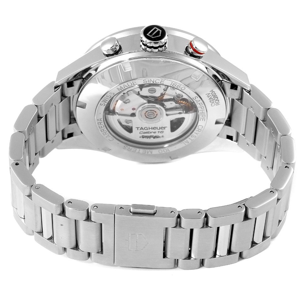 IMG_9081 TAG Heuer Carrera Calibre 16 Mens watch Unisex Automatic Steel CV2A1V.BA0738 Replica 8