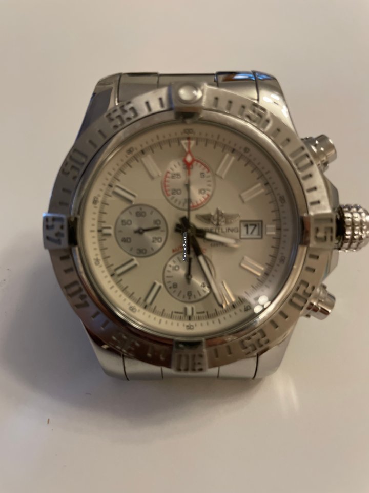 IMG_9081 Breitling Super Avenger II Mens watch Unisex Automatic Steel A1337111.G779.168A Replica 8