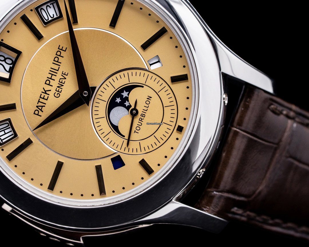 IMG_9081 Patek Philippe Minute Repeater Perpetual Calendar Mens watch Unisex Manual winding Platinum 5207P-001 Replica 8