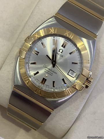 Omega Constellation Double Eagle Gold Steel 12113000 Replica 8