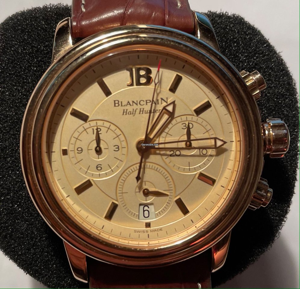 IMG_9081 Blancpain Mens watch Unisex Automatic Rose gold 3100-1542-53B Replica 8