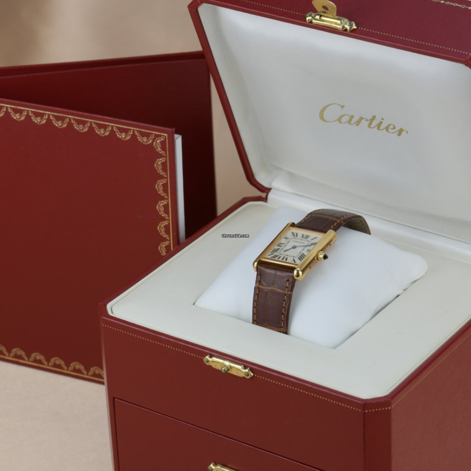 IMG_9081 Cartier Tank Louis Cartier Mens watch Unisex Quartz Yellow gold W1529756 Replica 8
