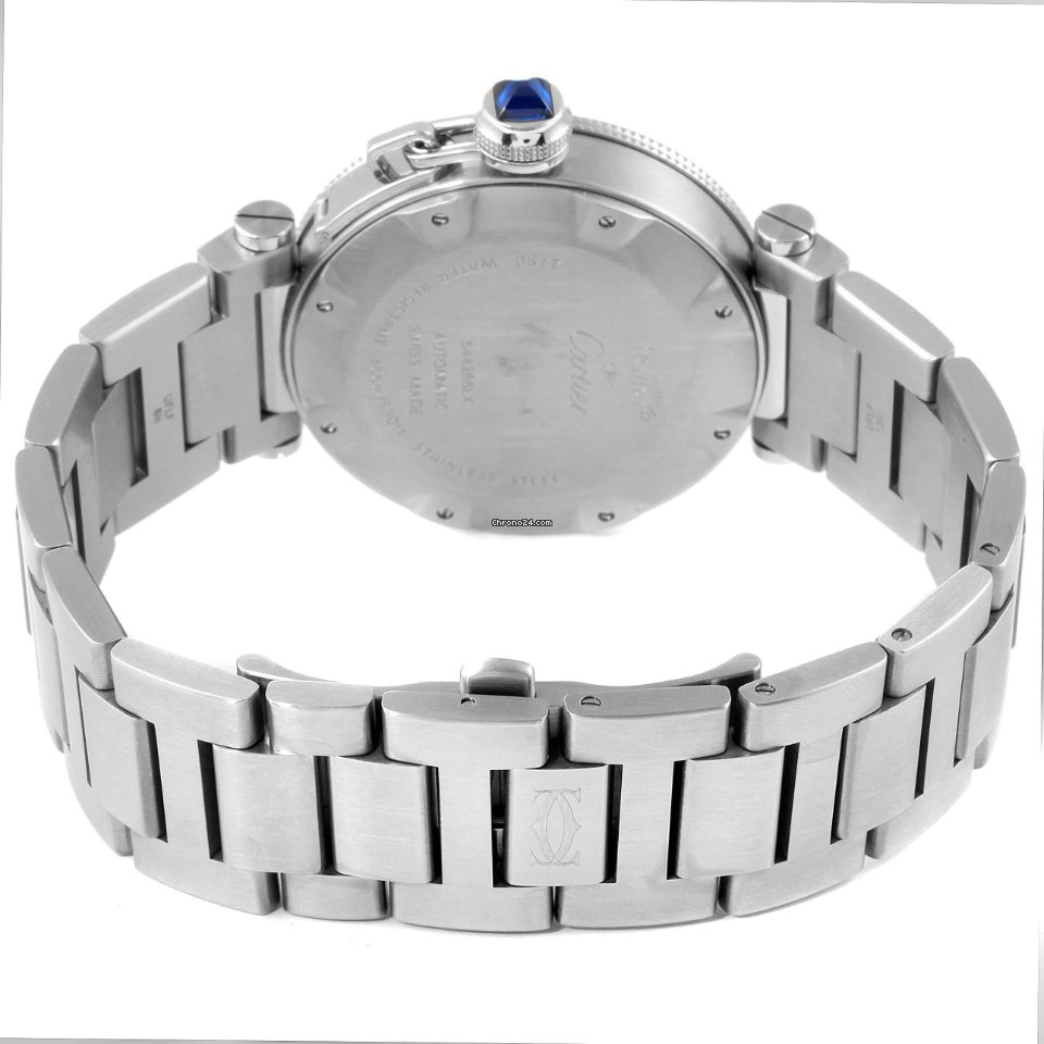 IMG_9081 Cartier Pasha Seatimer Mens watch Unisex Automatic Steel W31080M7 Replica 8