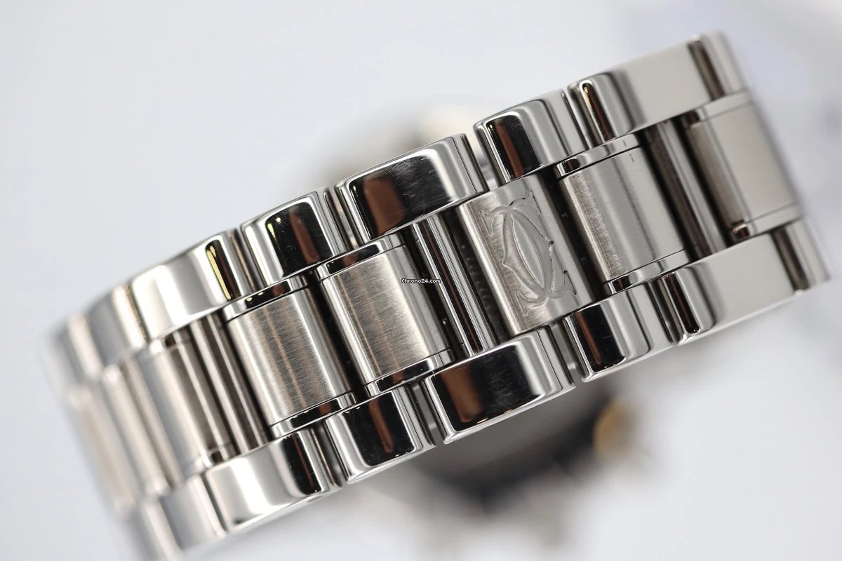 IMG_9081 Cartier 21 Chronoscaph Mens watch Unisex Automatic Steel 2424 Replica 8