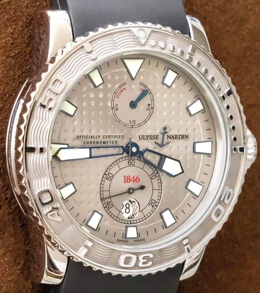 Ulysse Nardin Maxi Marine Diver Mens watch Unisex Automatic Steel 263-33-3 92 Replica 8