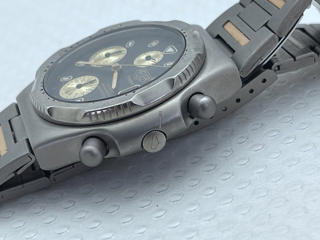 IMG_9081 TAG Heuer Mens watch Unisex Quartz Titanium HEUER 220.206 Replica 8