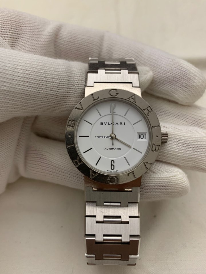 Bulgari Bulgari Mens watch Unisex Automatic White gold BBW33GG AUTO Replica 8