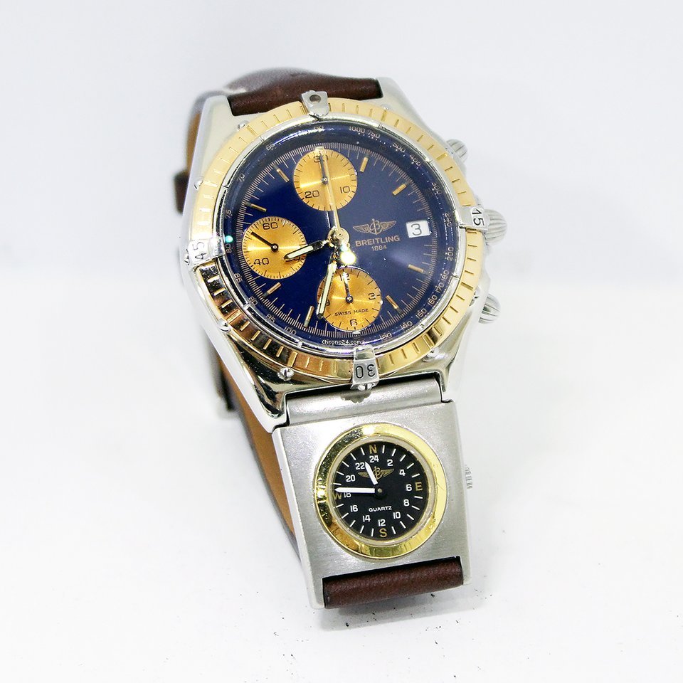 Breitling Chronomat Mens watch Unisex Automatic Gold Steel C13048 Replica 8