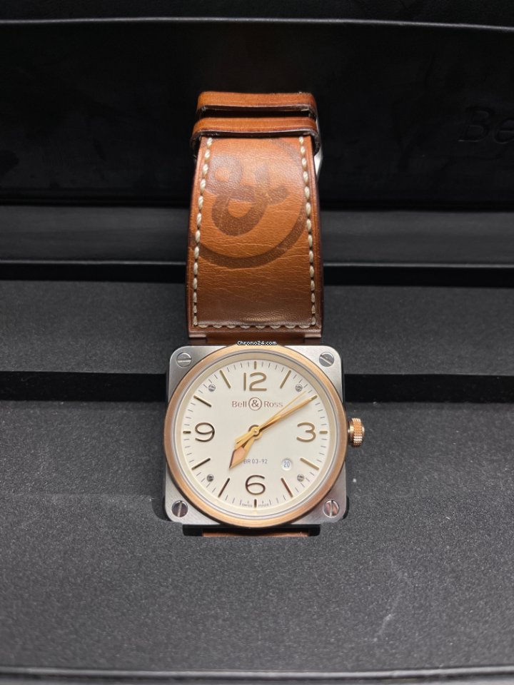 IMG_9081 Bell & Ross BR 03-92 Steel Mens watch Unisex Automatic Gold Steel BR0392-ST-PG SCA Replica 8
