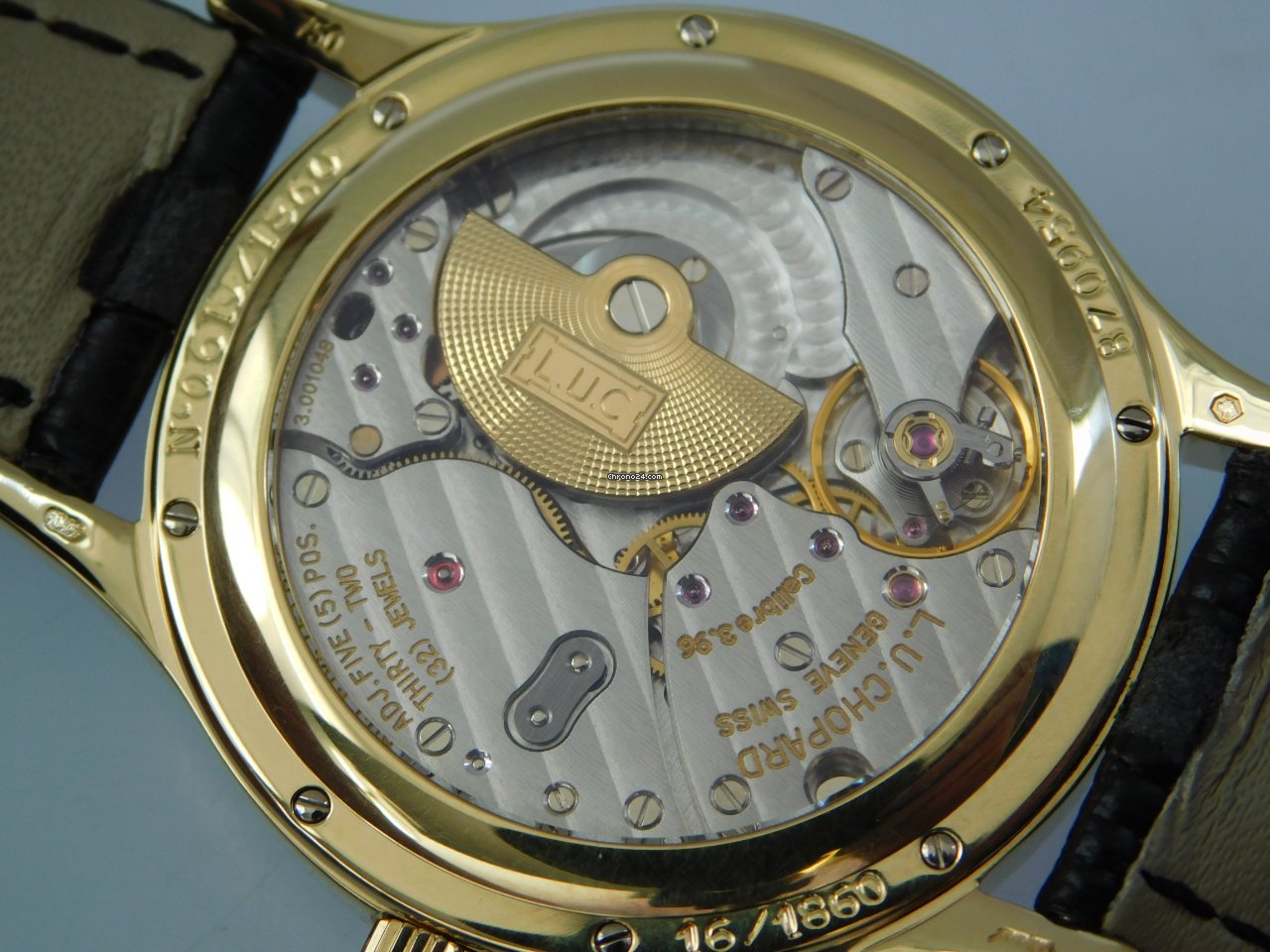 Chopard L.U.C Mens watch Unisex Automatic Yellow gold 16 1860 Replica 8