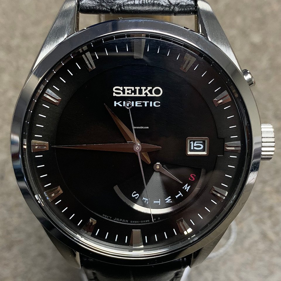 IMG_9081 Seiko Kinetic Mens watch Unisex Manual winding Steel SRN045P2 Replica 8