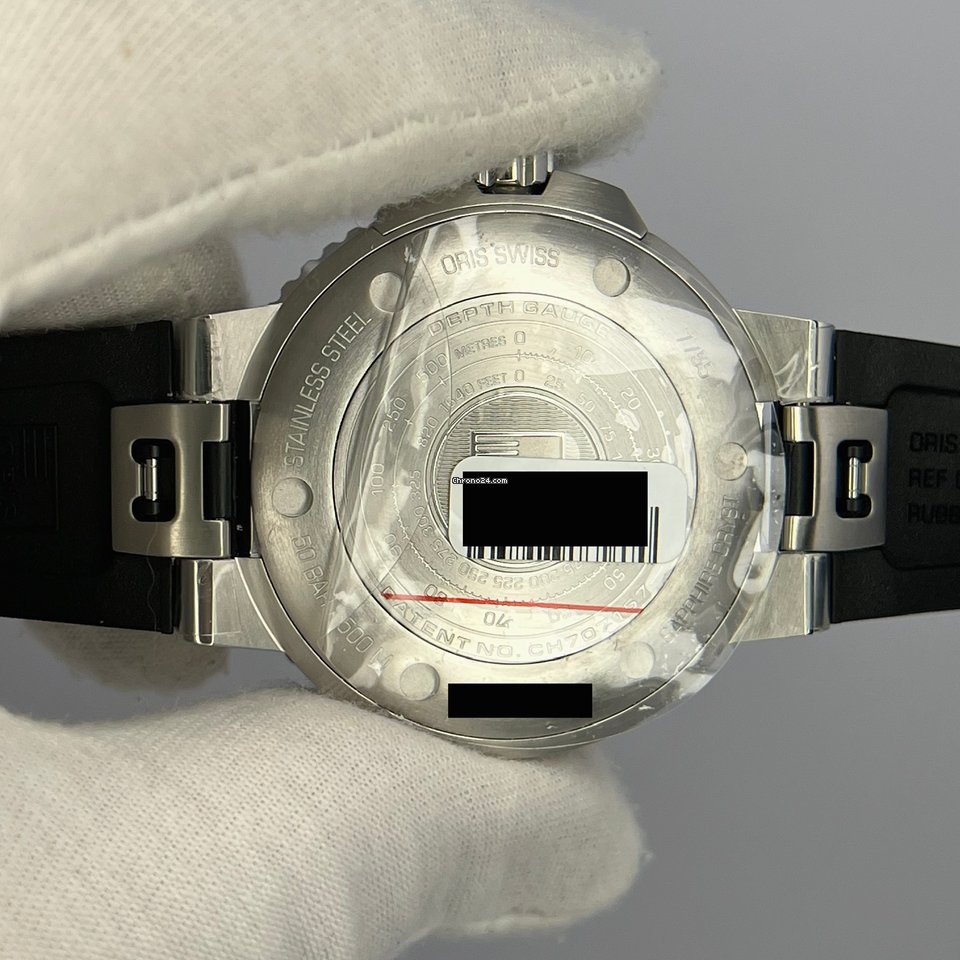 Oris Aquis Depth Gauge Mens watch Unisex Automatic Steel 01 733 7755 4154-Set RS Replica 8