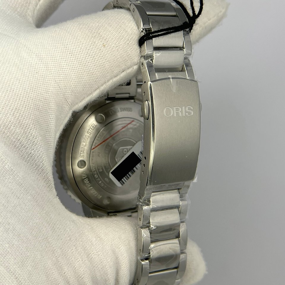 IMG_9081 Oris Aquis Depth Gauge Mens watch Unisex Automatic Steel 01 733 7755 4154-Set MB Replica 8