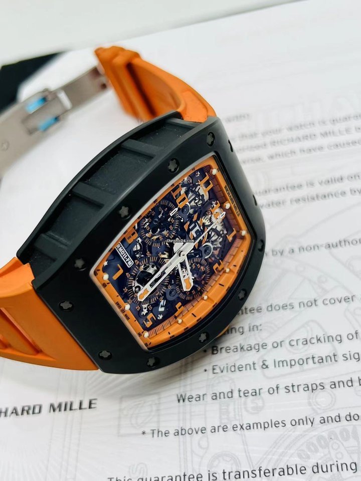 IMG_9081 Richard Mille RM 011 Ceramic RM011 Orange Storm Replica 8