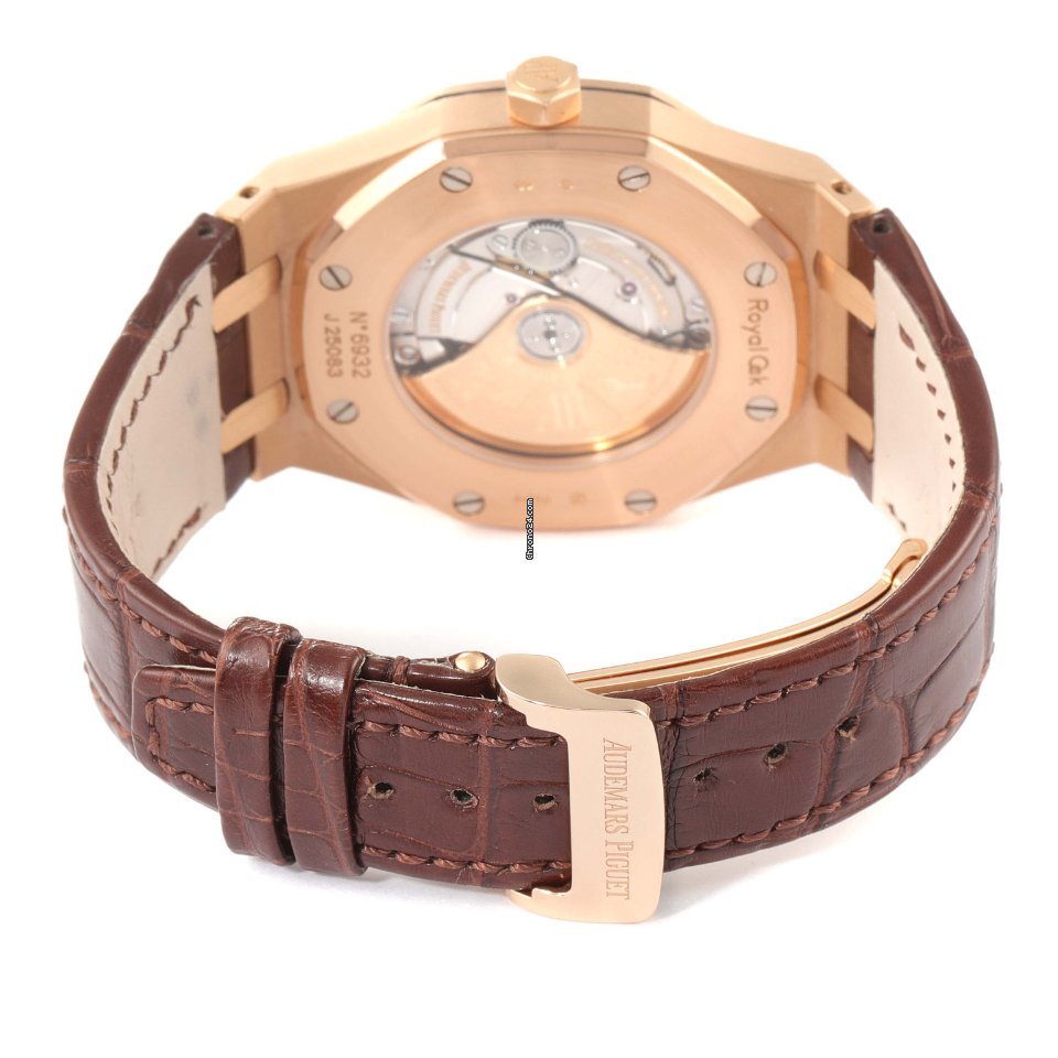 IMG_9081 Audemars Piguet Royal Oak Selfwinding Mens watch Unisex Automatic Rose gold 15400OR.OO.D088CR.01 Replica 8