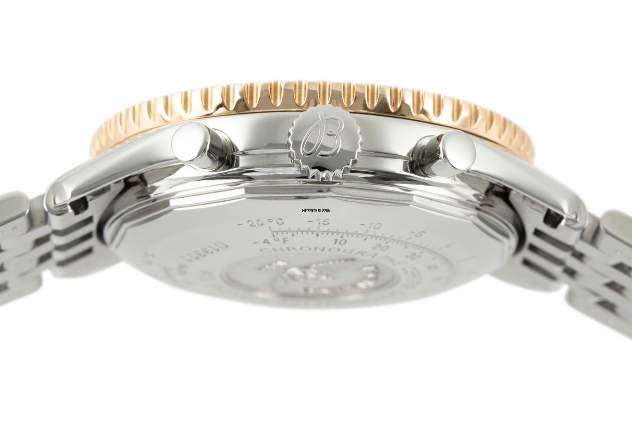 IMG_9081 Breitling Old Navitimer Mens watch Unisex Automatic Gold Steel D13322 Replica 8