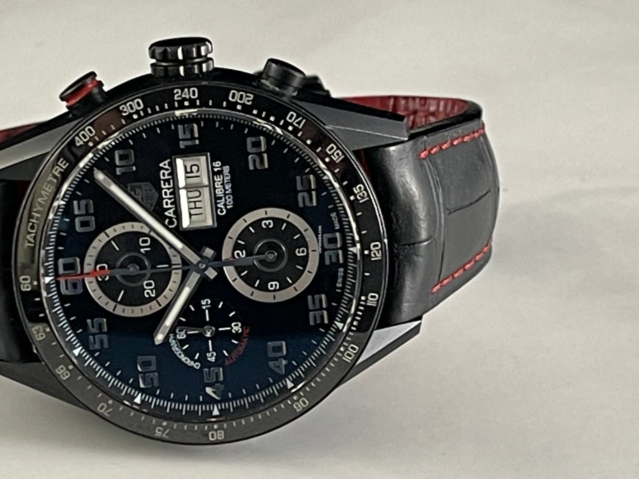 IMG_9081 TAG Heuer Carrera Calibre 16 Mens watch Unisex Automatic Titanium CV2A81.FC6237 Replica 8