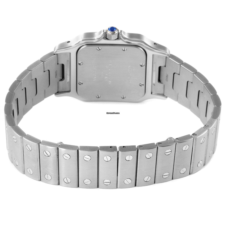 IMG_9081 Cartier Santos Galbee Mens watch Unisex Quartz Steel W20060D6 Replica 8