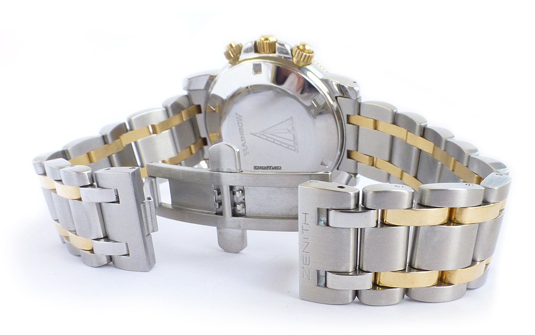 Zenith El Primero Mens watch Unisex Automatic Gold Steel 15 53-0470-400 Replica 8