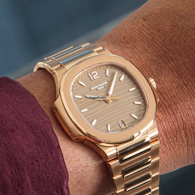 IMG_9081 Patek Philippe Nautilus Womens watch Automatic Rose gold 7118 1R-010 Replica 8