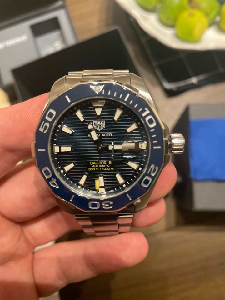 IMG_9081 TAG Heuer Aquaracer 300M Mens watch Unisex Automatic Steel WAY201B.FT6150 Replica 8