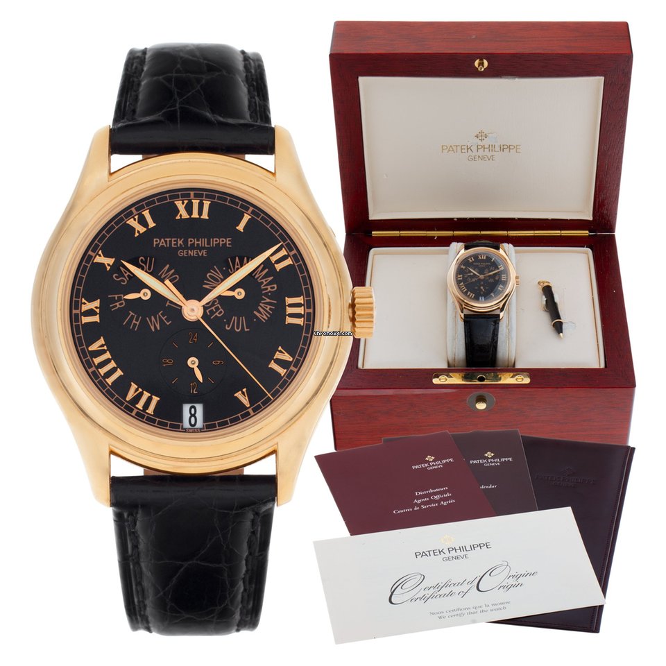 IMG_9081 Patek Philippe Annual Calendar Mens watch Unisex Automatic Rose gold 5035R-011 Replica 8