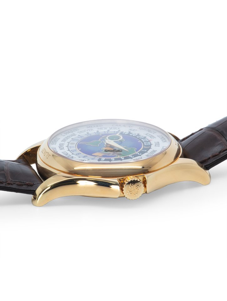 IMG_9081 Patek Philippe World Time Mens watch Unisex Automatic Yellow gold 5131J-001 Replica 8