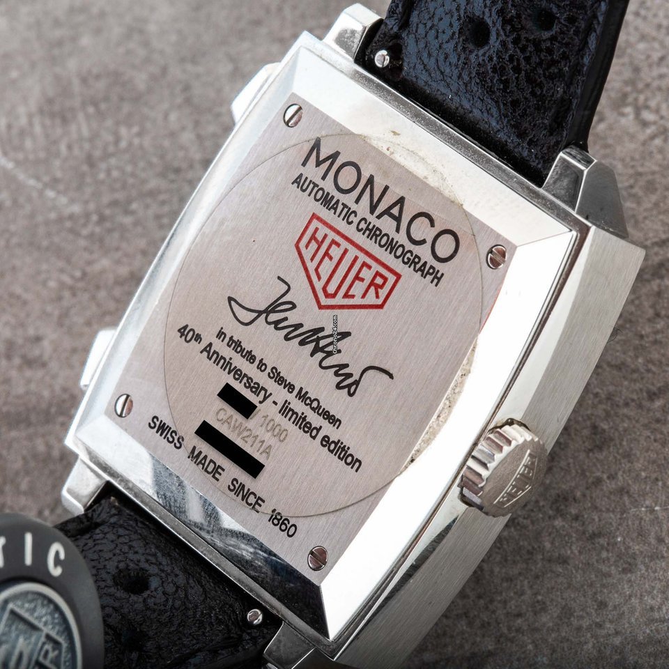 IMG_9081 TAG Heuer Monaco Calibre 11 Mens watch Unisex Automatic Steel CAW211A.EB0026 Replica 8