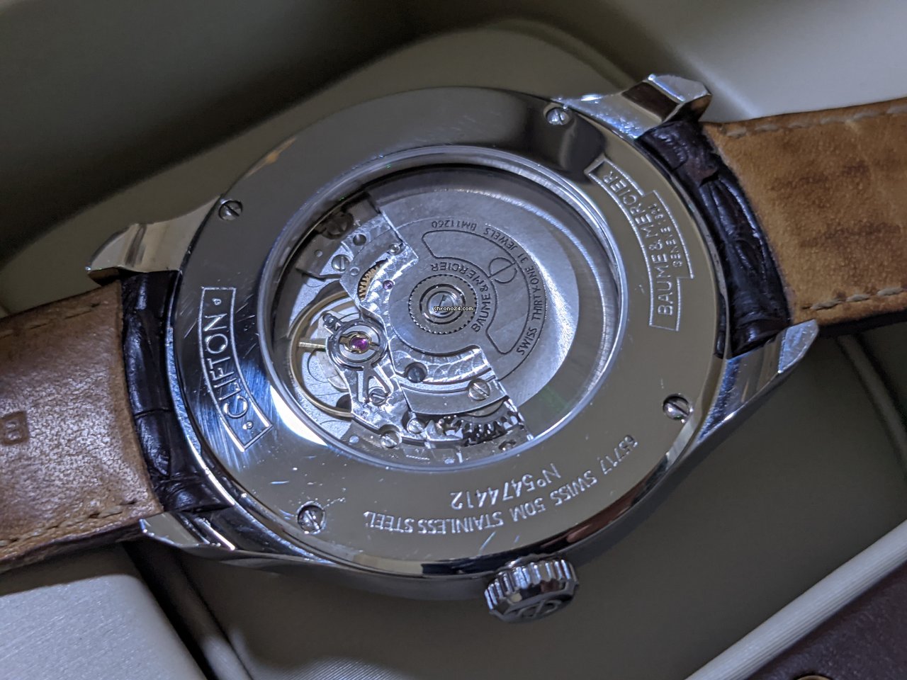 IMG_9081 Baume & Mercier Clifton Mens watch Unisex Automatic Steel MOA10100 Replica 8